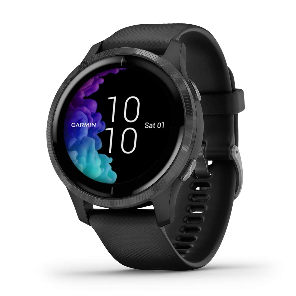 Garmin Venu, GPS Smartwatch with Bright Touchscreen Display, Features Music, Body Energy Monitoring, Animated Workouts, Pulse Ox Sensor and More.